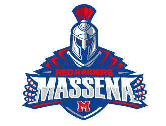 Massena Red Raiders logo design by fontstyle