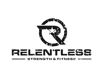 RELENTLESS    Strength & Fitness logo design by ndaru