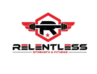 RELENTLESS    Strength & Fitness logo design by REDCROW