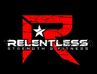 RELENTLESS    Strength & Fitness logo design by daywalker