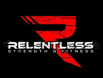 RELENTLESS    Strength & Fitness logo design by daywalker
