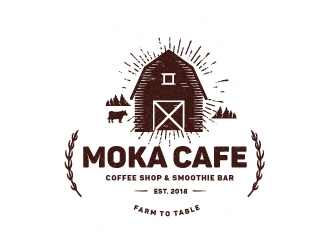 Moka cafe logo design by emberdezign