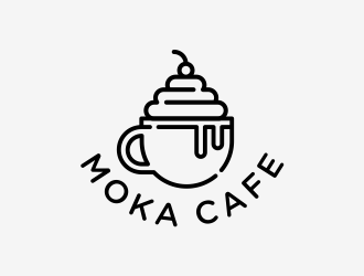 Moka cafe logo design by bluepinkpanther_