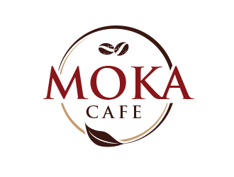 Moka cafe logo design by BeDesign