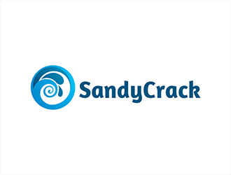 Sandy Crack logo design by hole
