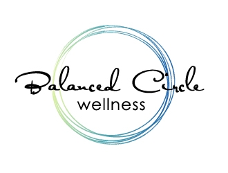 balanced circle wellness logo design by Marianne
