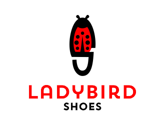 Ladybird Shoes logo design by aldesign