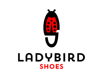 Ladybird Shoes logo design by aldesign
