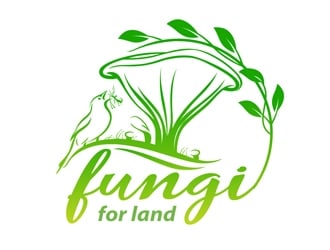 Fungi for land logo design by DreamLogoDesign