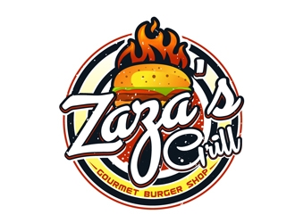 Zazas Grill logo design by DreamLogoDesign
