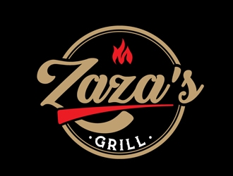 Zazas Grill logo design by DreamLogoDesign
