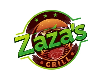 Zazas Grill logo design by DreamLogoDesign