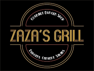 Zazas Grill logo design by VladimirStefan