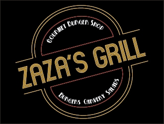 Zazas Grill logo design by VladimirStefan