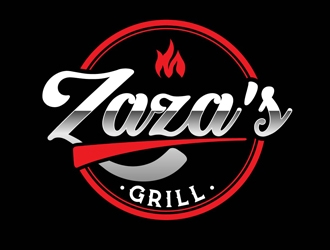Zazas Grill logo design by DreamLogoDesign