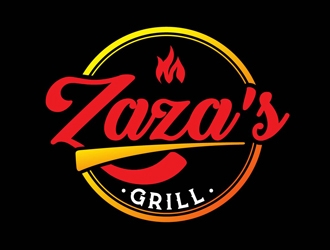 Zazas Grill logo design by DreamLogoDesign