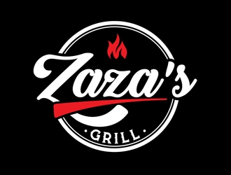 Zazas Grill logo design by DreamLogoDesign