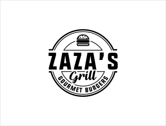 Zazas Grill logo design by gusdwi77