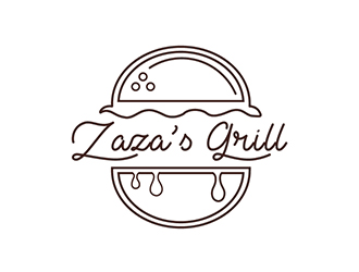 Zazas Grill logo design by Suvendu