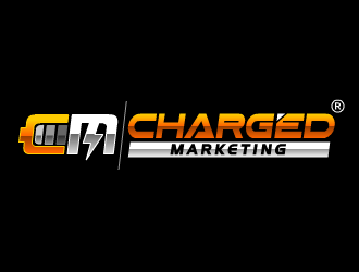 Charged Marketing  logo design by fontstyle