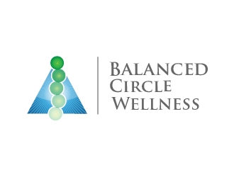 balanced circle wellness logo design by ZQDesigns