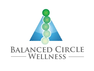 balanced circle wellness logo design by ZQDesigns