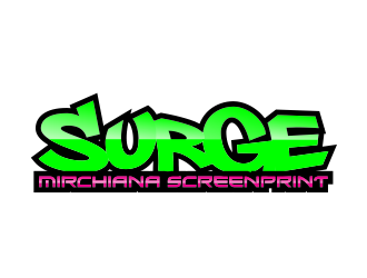 Surge Michiana Screenprint logo design by JessicaLopes