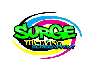 Surge Michiana Screenprint logo design by jaize