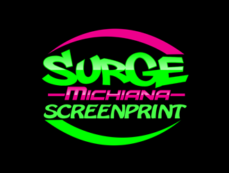Surge Michiana Screenprint logo design by kunejo