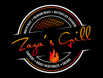 Zazas Grill logo design by torresace