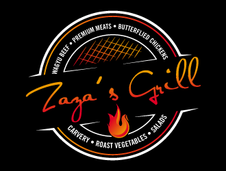 Zazas Grill logo design by torresace