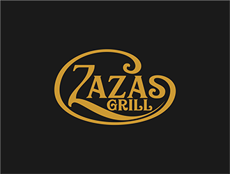 Zazas Grill logo design by hole
