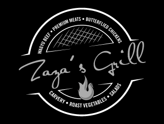 Zazas Grill logo design by torresace