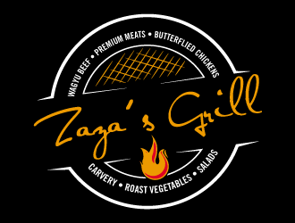 Zazas Grill logo design by torresace