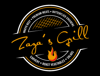 Zazas Grill logo design by torresace