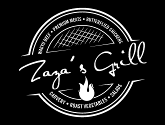 Zazas Grill logo design by torresace