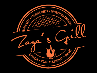 Zazas Grill logo design by torresace