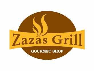 Zazas Grill logo design by up2date