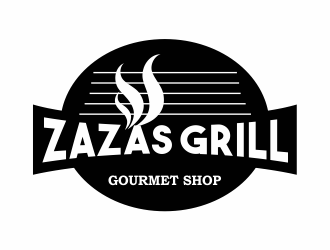 Zazas Grill logo design by up2date