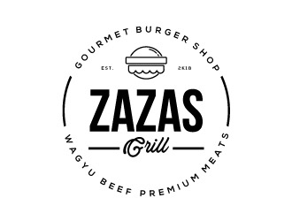 Zazas Grill logo design by harrysvellas