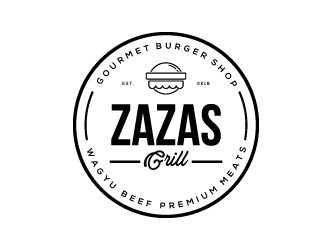 Zazas Grill logo design by harrysvellas