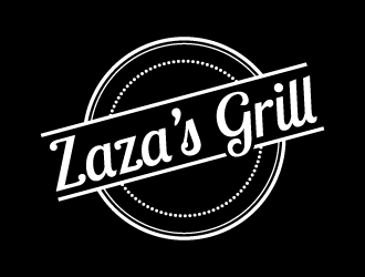 Zazas Grill logo design by pencilhand