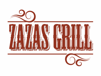 Zazas Grill logo design by up2date