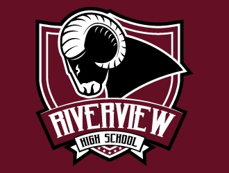 Riverview High School logo design by uttam