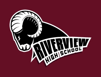 Riverview High School logo design by uttam