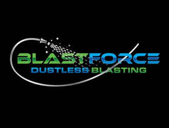 BlastForce Dustless Blasting logo design by shere