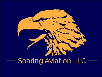 Soaring Aviation LLC logo design by VladimirStefan