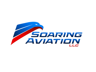 Soaring Aviation LLC logo design by megalogos