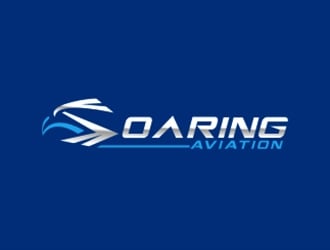 Soaring Aviation LLC logo design by Foxcody