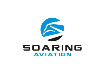 Soaring Aviation LLC logo design by Foxcody